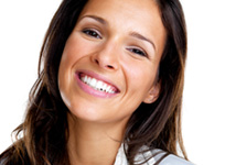 woman smiling
